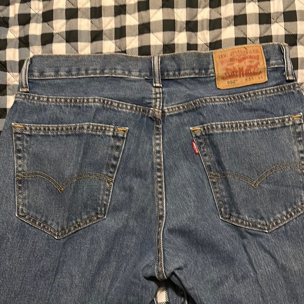 Levi’s 550 blue jeans